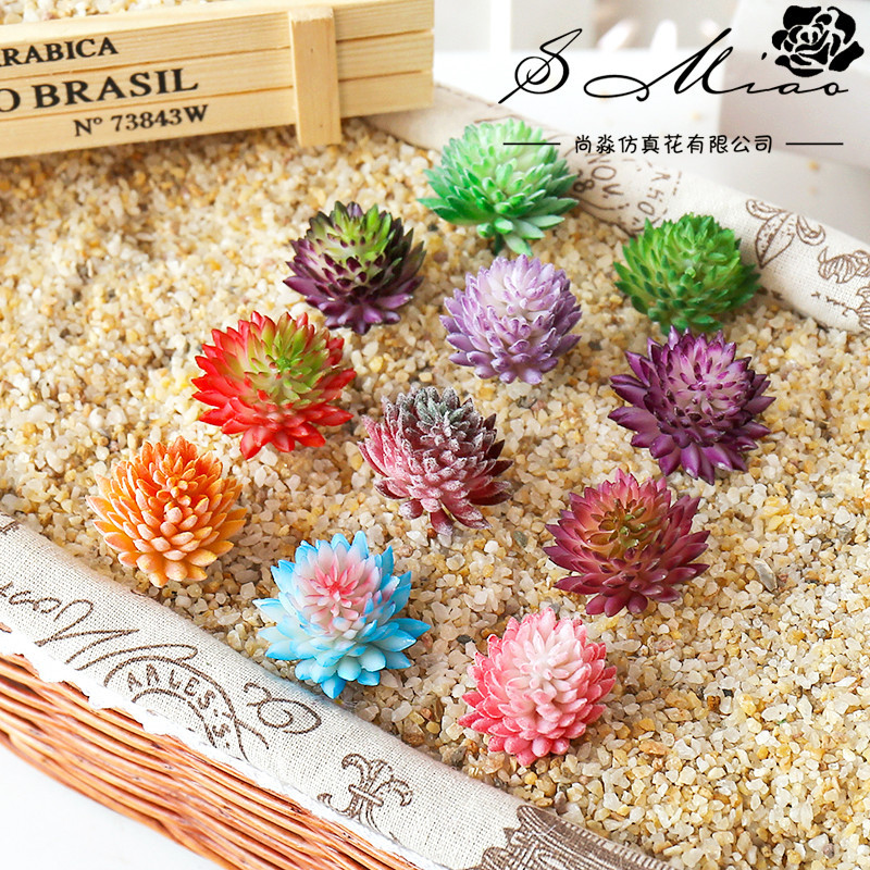 ชุ่มฉ่ำประดิษฐ์ดอกไม้ปลอมขนาดเ - Succulent Arrangement Mini บทวิจารณ์และราคา
